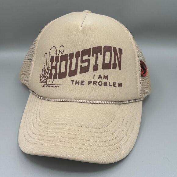 Bottom Shelf Houston I Am The Problem Cactus Graphic Trendy Trucker Hat - Picture 10 of 10